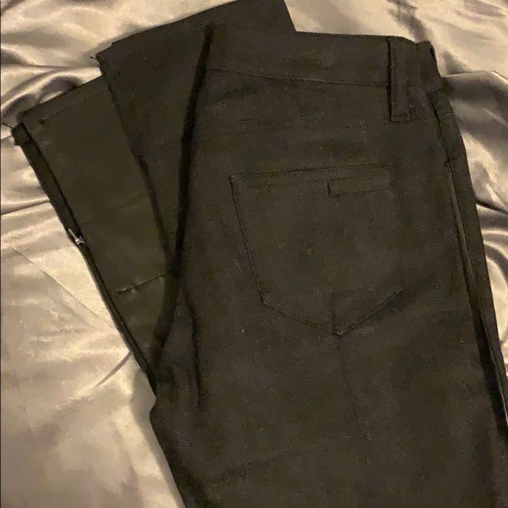 Prada leather/denim jeans - Picture 4 of 5